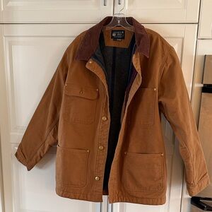 Carhartt Brown Field Jacket with Dark Collar